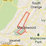 Ridge wood Rd run route map