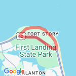 Fort Story route map