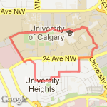 University of Calgary Inner Loop route map