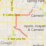 Duck Creek - Home to Saigon Mall route map