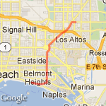 to the beach && back route map