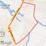 Salisbury Hotel loop route map