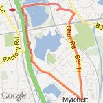 The Quays Short route map