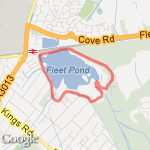 Fleet Pond Short route route map