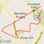 4.5 miles CHS-CHS M4MTP route map