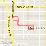 Jingle Jog 1 mile route map