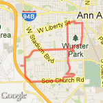 7th/ first loop 6 mile route map