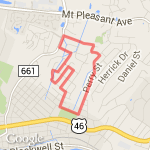 2.44 miles route map