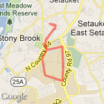 Huyler to SUNY Stony Brook Circle  route map