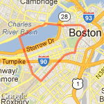 Back Bay / Charles Loop route map