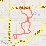 Run With Nina:) route map