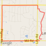 4 mile square MF route map