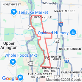 Run My Route - Running Map 9 miler