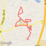 Less Hills route map