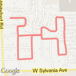 From Helena's route map