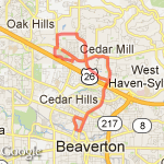 11 Mile Run route map