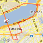 Charles Loop North route map