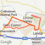 Leixlip 10k A route map
