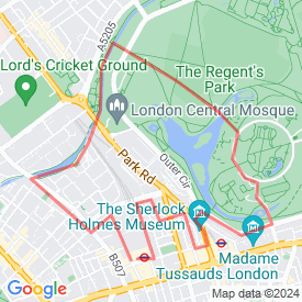 Regent's Park Extrx - 4.83 Km route in London