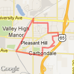 5 miles all route route map