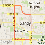 Sandy Loop route map