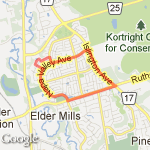May 22, 2012 6K Uphill route map