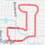 Run route map