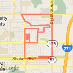 beachwood 10.67 mi route map