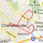 Fall Classic 10k route map