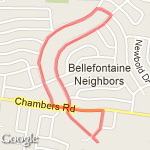 Ashbrook - Coburg route map