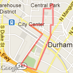 Doughman 2012 Swim Leg route map
