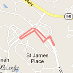 1mi loop #2 route map