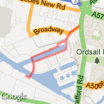 salford quays route map