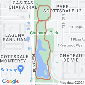 Chaparral Lake Loop - 4.83 Km route in Scottsdale