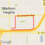 2 mile loop route map