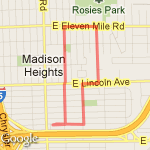 2.5 mile loop route map