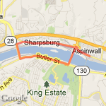 Office Run route map