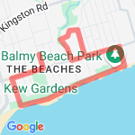 Beach 1 route map