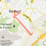 bedford DOWNTOWN route map