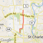 6 mi run  route map