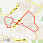 6mi Close Run route map