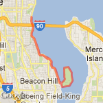 Lake Washington, Seward 20120526 route map