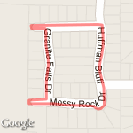 dripping springs 1/2 mile route map