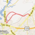 Runn around the Woodlands route map