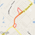 Neighborhood Walk route map