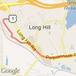 5k out & back route map