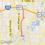 ROUTE # 9  8 MILES route map