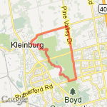 William Granger Greenway run route map