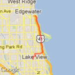 To Hollywood Beach route map