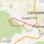 Spunky Canyon Bike loop route map